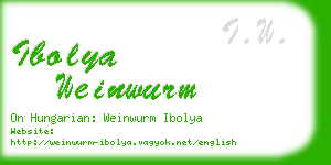 ibolya weinwurm business card